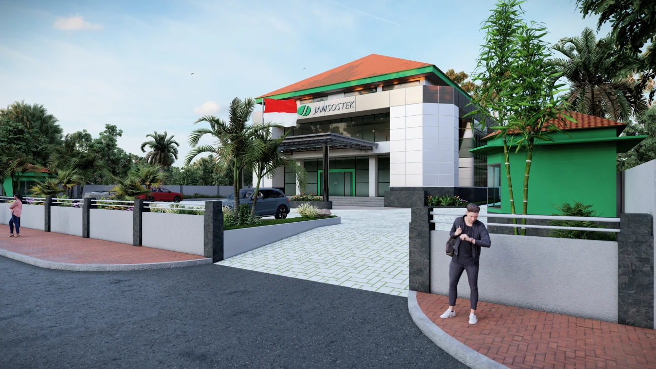Gedung jamsostek Kediri